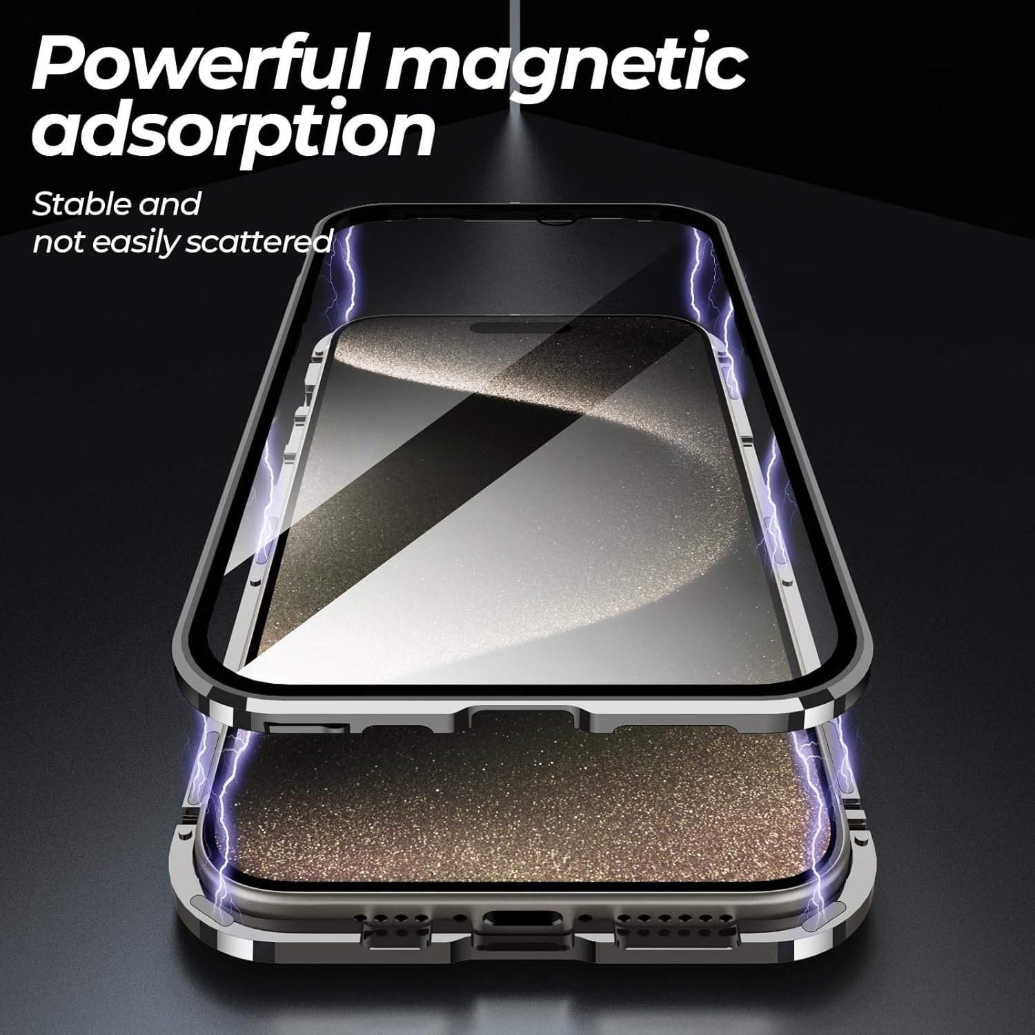 iPhone Double Sided Magnetic Metal Frame Case