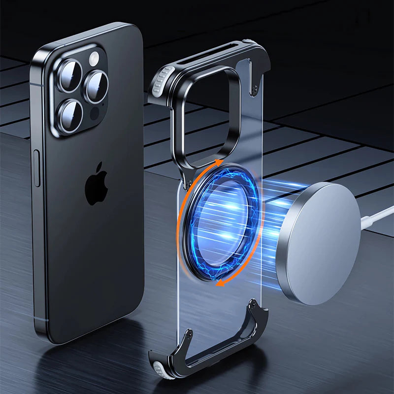 iPhone - Rimless Aluminium Magnetic Case