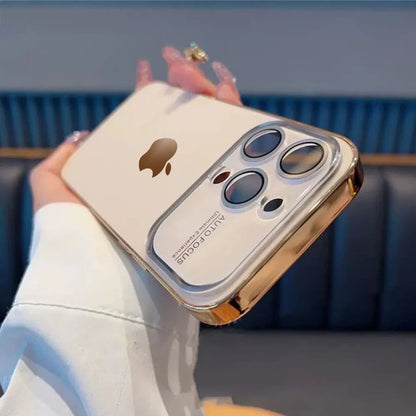 iPhone 15 Plus Electroplated Chrome Lens Case