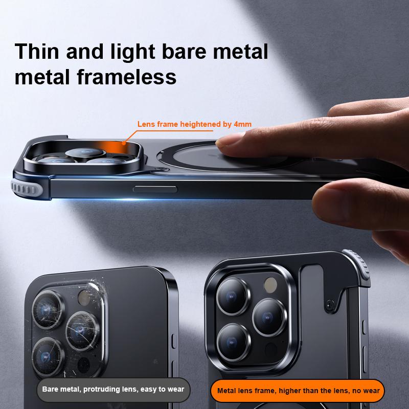 iPhone Series - Rimless Aluminium Magnetic Case