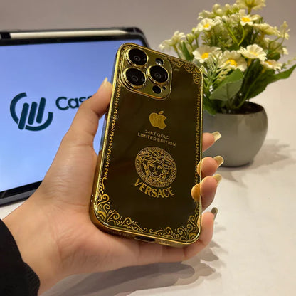 iPhone 15 - Luxe Camera Protective Gold Plated Case