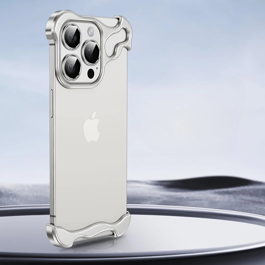 iPhone 15 Series - Titanium Frame Luxury Bumper Case