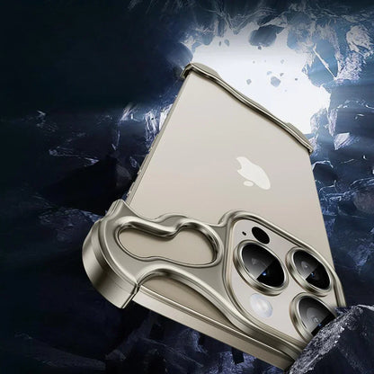 iPhone 15 Pro Max - Titanium Frame Luxury Bumper Case