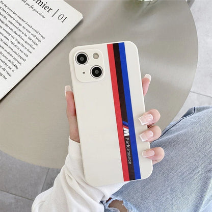 iPhone Series -Fashionable Silicone Straight Side Track Case