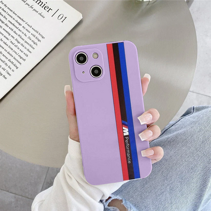 iPhone Series -Fashionable Silicone Straight Side Track Case