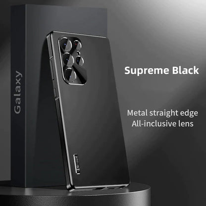 Galaxy S24 Plus- Luxury Metal Straight Edge Case