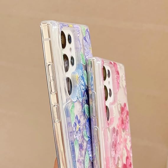 Galaxy S Series - Glitter Flower Luminous Case