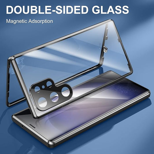 Galaxy S24 Ultra - Double Sided Magnetic Metal Frame Case
