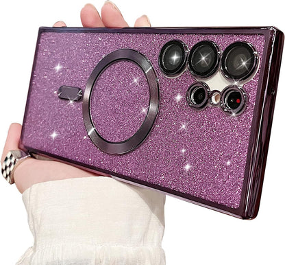 Galaxy S22 - Luxury Glitter Plating Magsafe Case