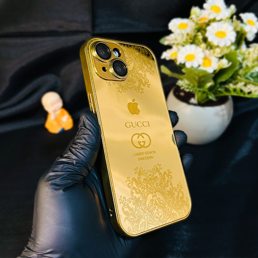 iPhone 15 Series - Luxe Camera Protective Gold Plated Case
