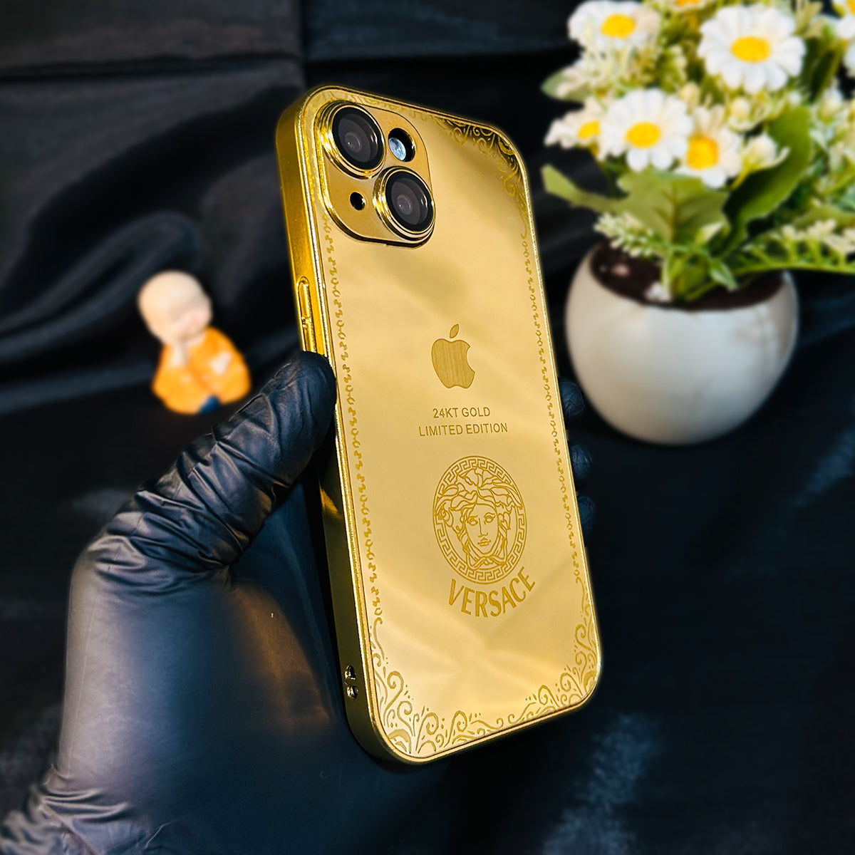 iPhone 15 Pro Max - Luxe Camera Protective Gold Plated Case