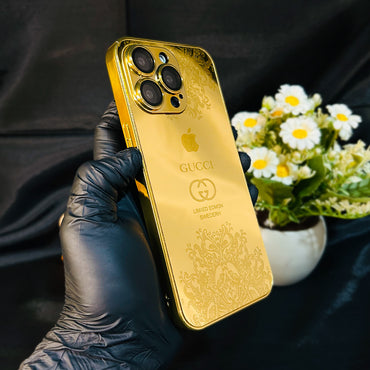 iPhone 15 Series - Luxe Camera Protective Gold Plated Case