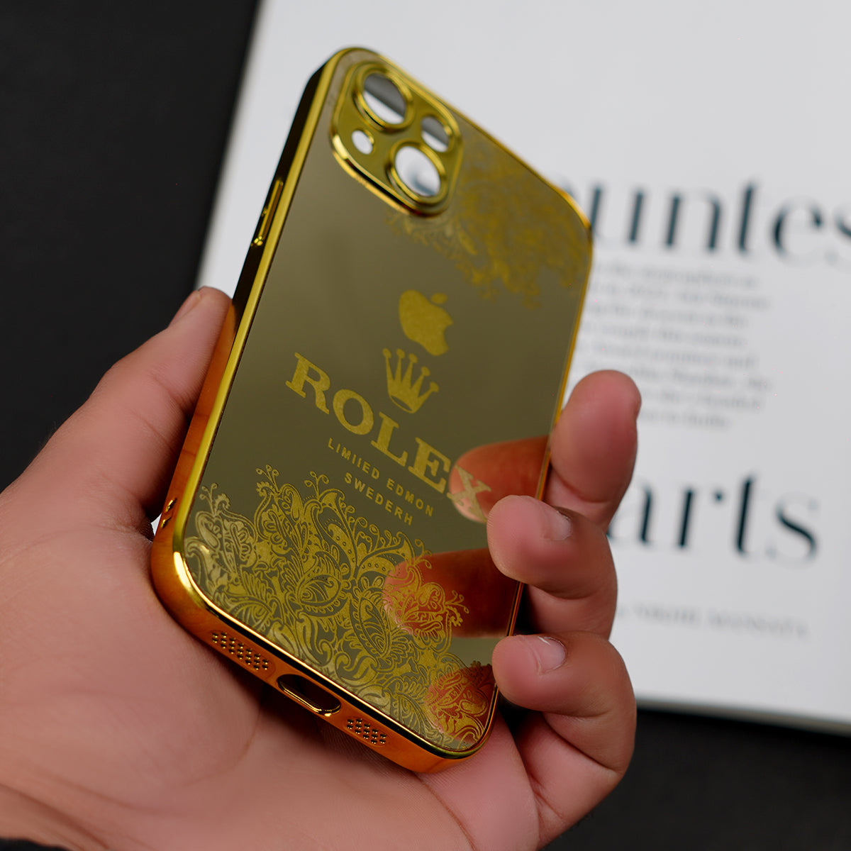 iPhone 15 - Luxe Camera Protective Gold Plated Case