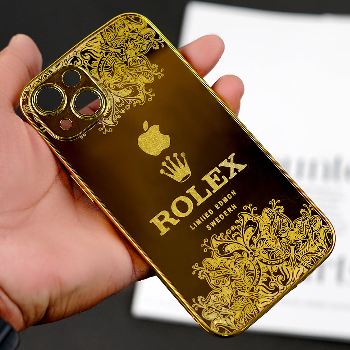 iPhone 15 - Luxe Camera Protective Gold Plated Case