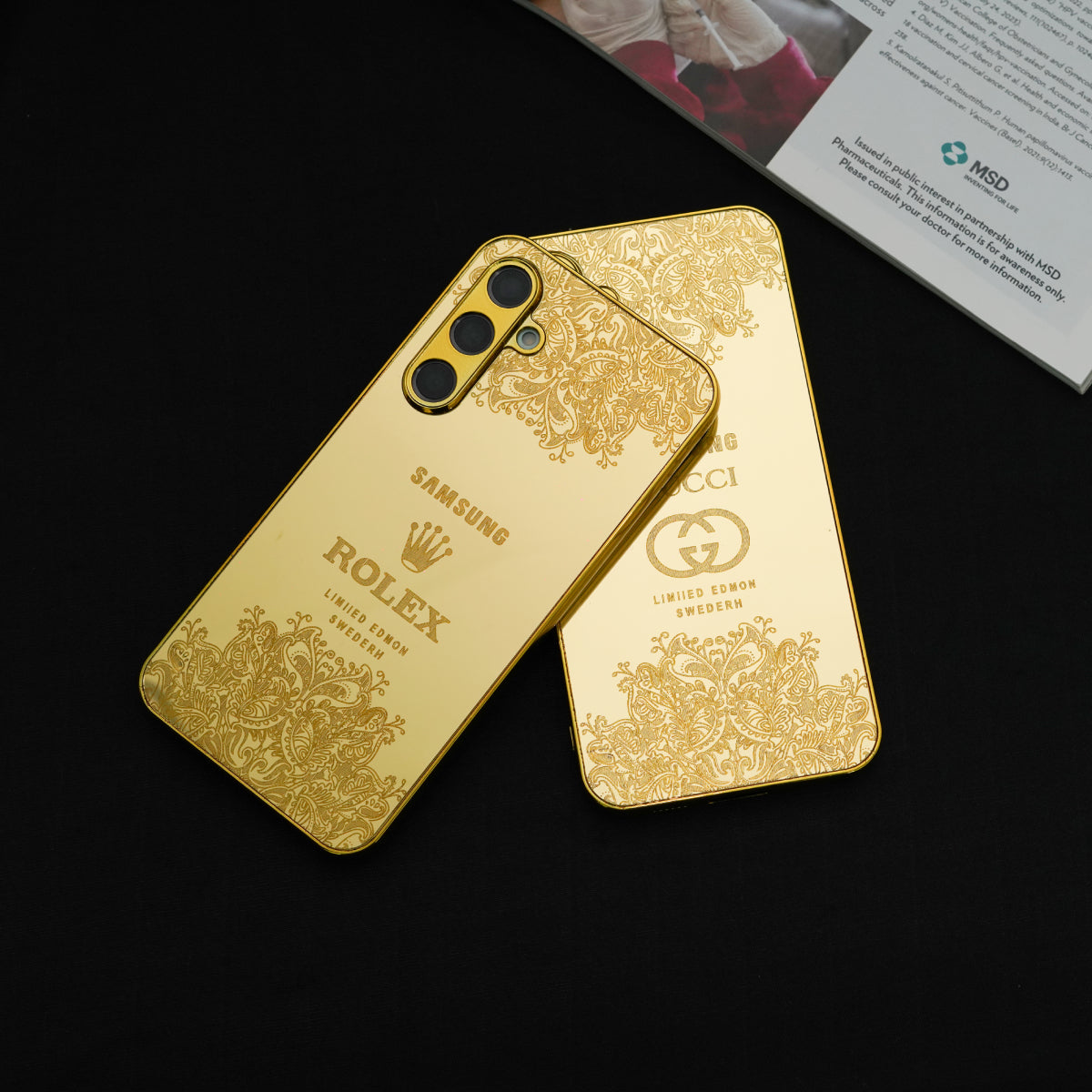 Galaxy S Series  - Luxe Camera Protective Gold Plated Case