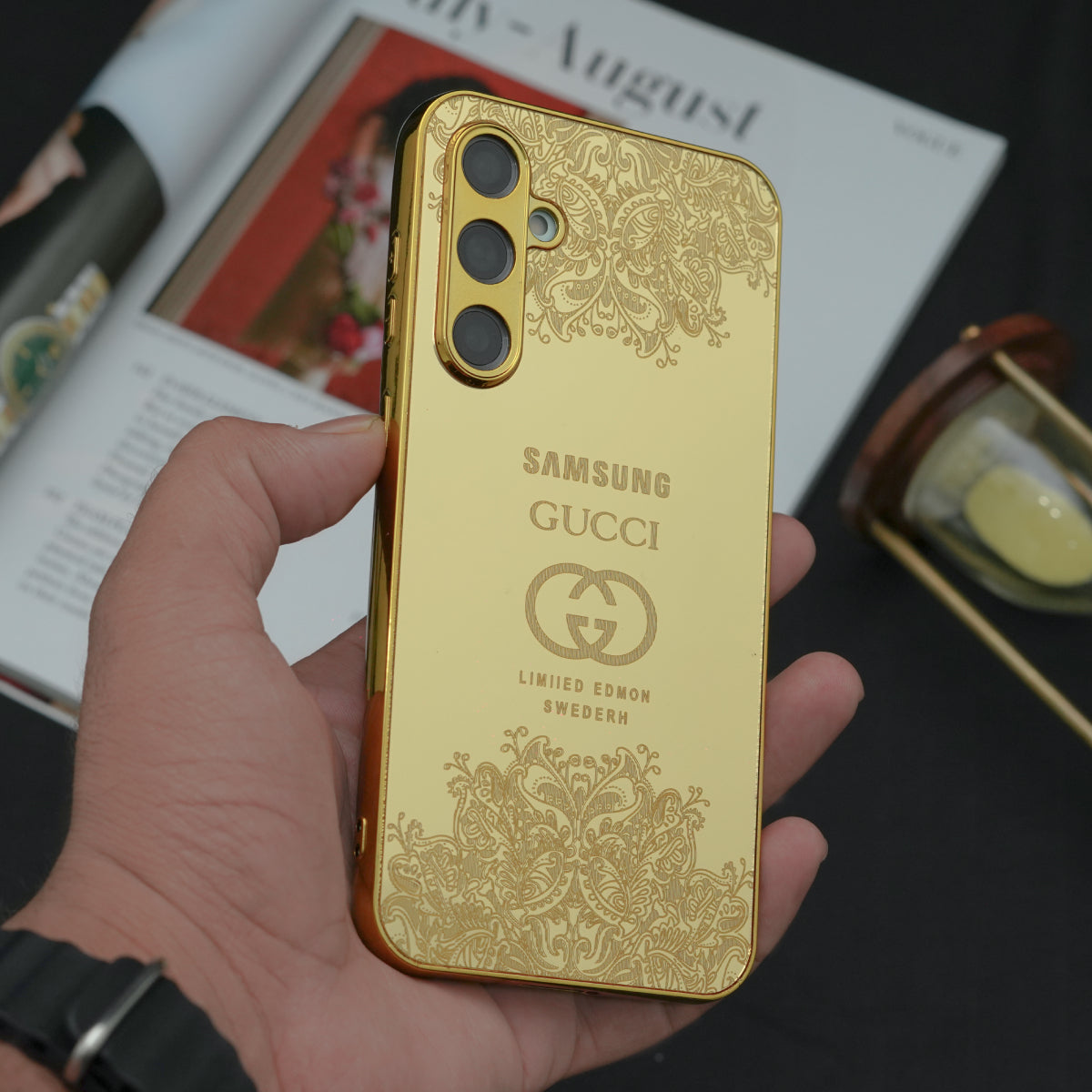 Galaxy S Series  - Luxe Camera Protective Gold Plated Case