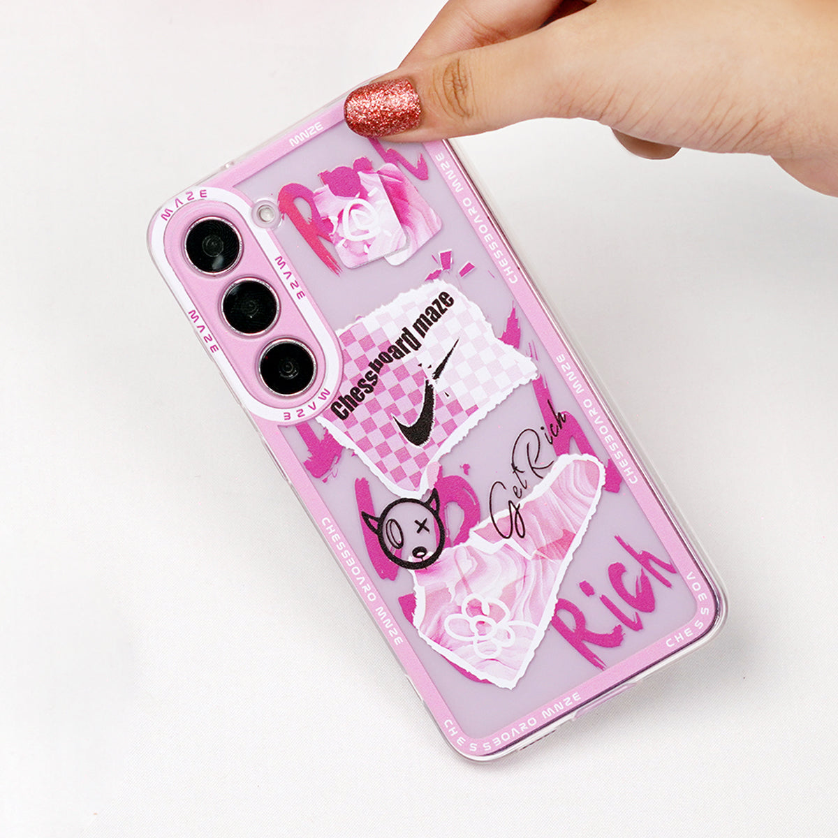 Galaxy S Series - Pink Maze Street Art Case