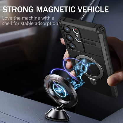 Galaxy S24 Ultra - Magnetic Armor Bracket Case