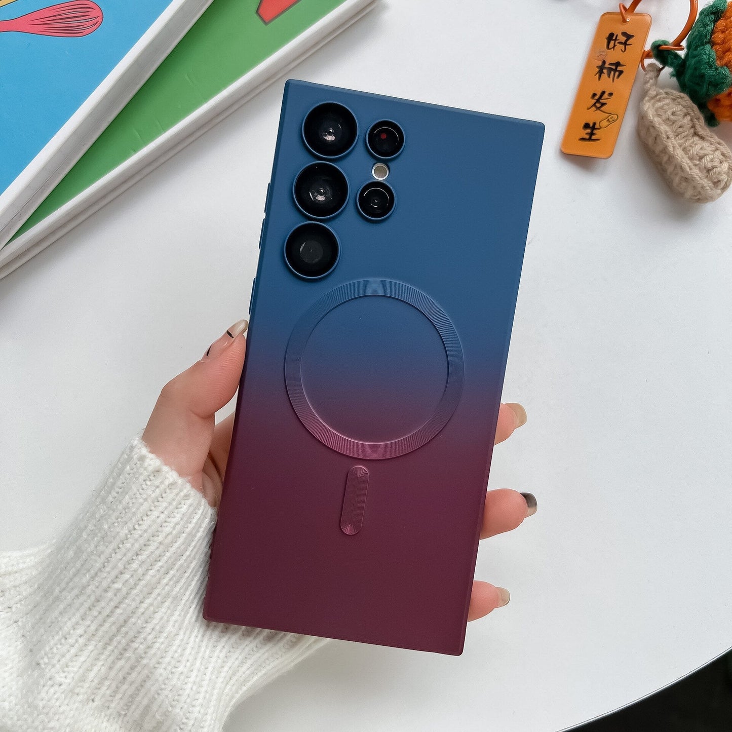 Galaxy S23 Ultra - Silicone  Gradient Color Phone Case