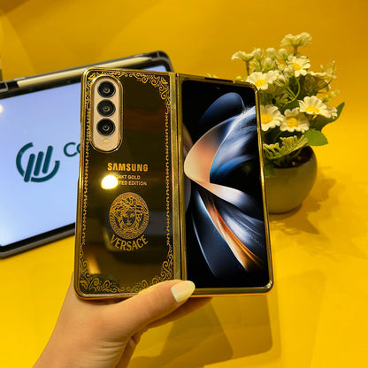 Galaxy Z Fold4 - Luxe Camera Protective Gold Plated Case