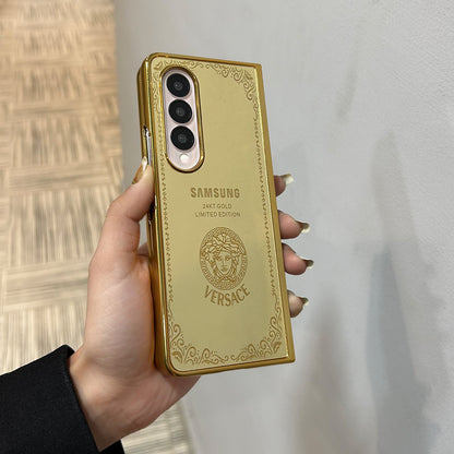 Galaxy Z Fold5 - Luxe Camera Protective Gold Plated Case