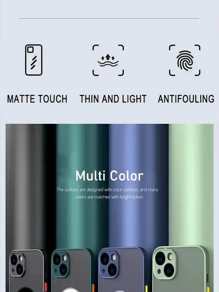 iPhone Series- Magnetic Matte Case