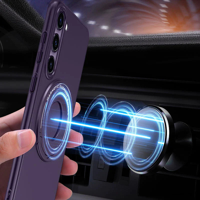 Galaxy S24 Ultra- Magnetic Fusion Kickstand Shield Case