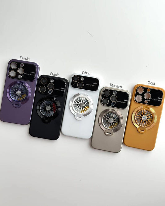 iPhone 15 Pro Max - Spinning Wheel Hidden Holder Case