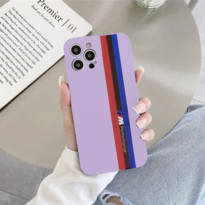 iPhone Series -Fashionable Silicone Straight Side Track Case