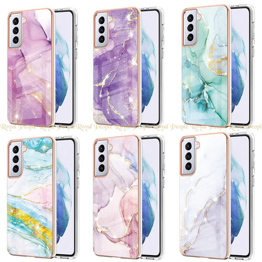 Galaxy S22 Ultra - Golden Chic Marble Phone Case