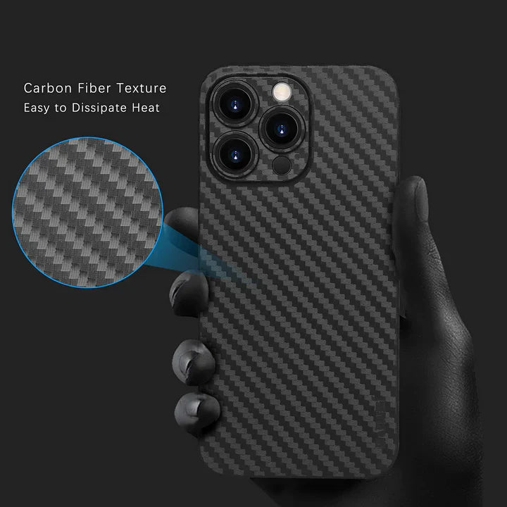 iPhone 14 Pro Max - Ultra Thin Carbon Fiber Texture Case
