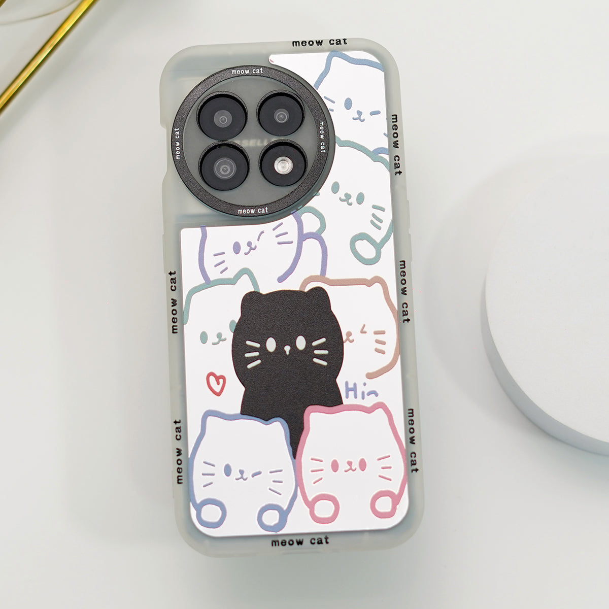 OnePlus Series - Cat Mirror Plating Case