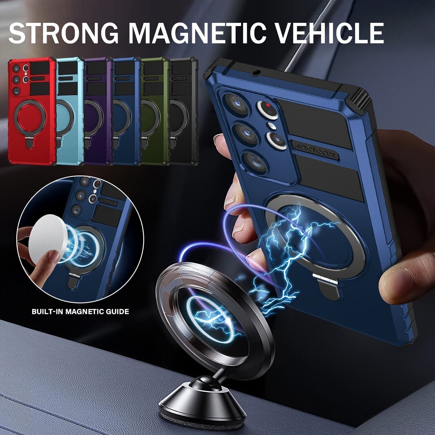 Galaxy S23 Ultra - Magnetic Armor Bracket Case