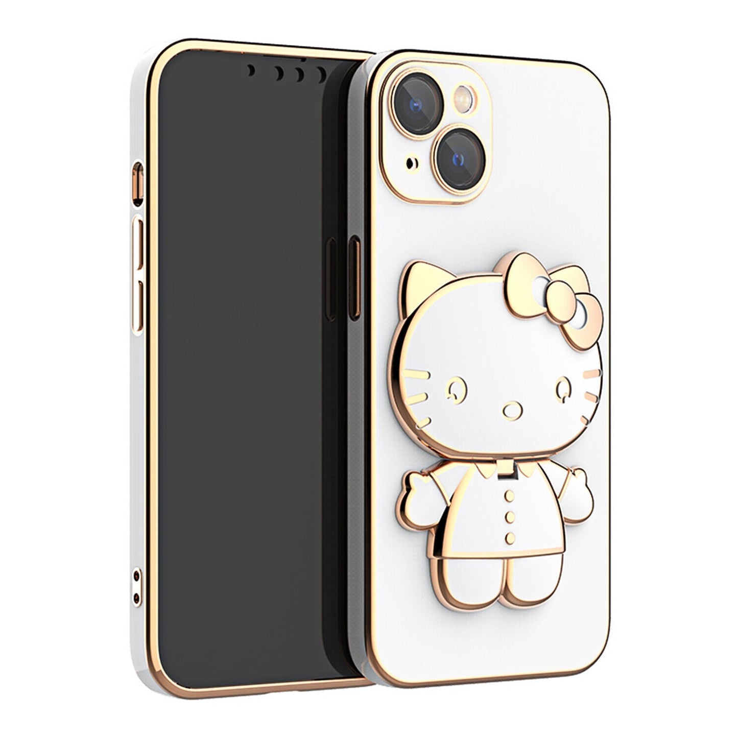 iPhone 14 Pro - Mirror Kitty Socket Case