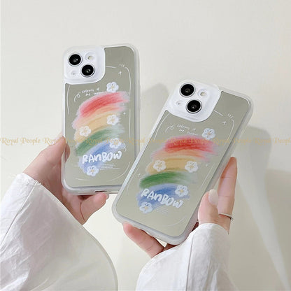 OnePlus - Reflective Mirror Rainbow Pattern Phone Case