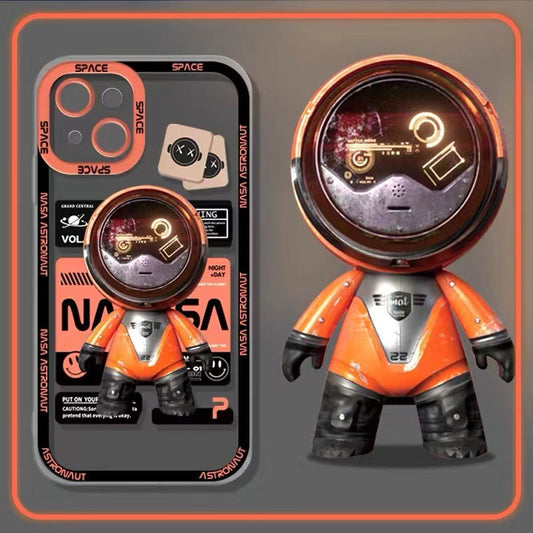 iPhone Series- Rectangle Cute Astronaut Phone Case