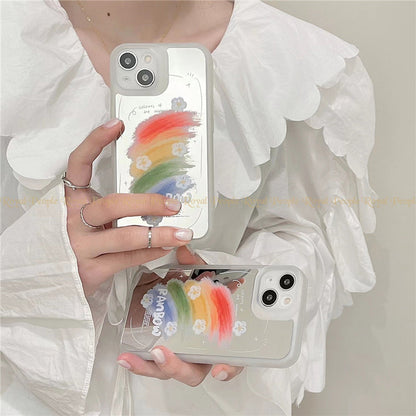 OnePlus - Reflective Mirror Rainbow Pattern Phone Case