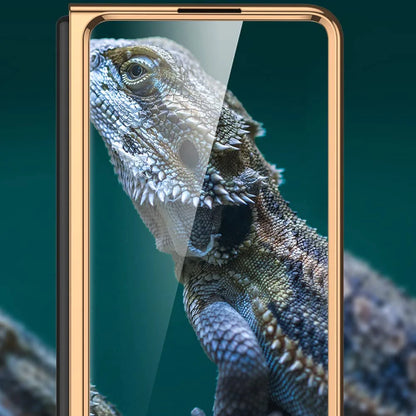 Galaxy Z Series - Lion Pattern Glass Case